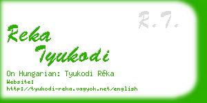 reka tyukodi business card